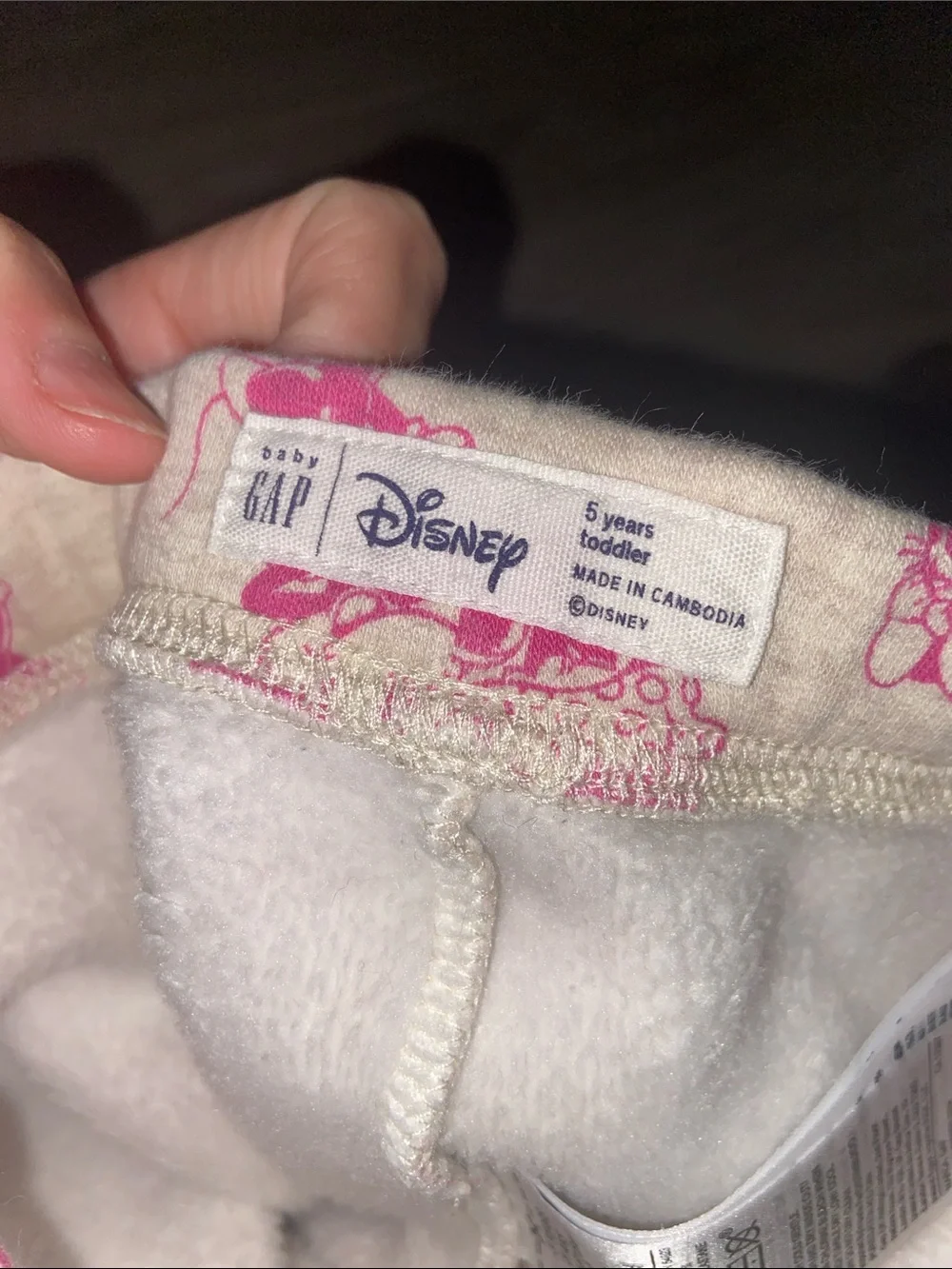 GAP Girls' 5T Disney Minnie Mouse Bundle Hooded Sweatshirt Sweatpants Leggings